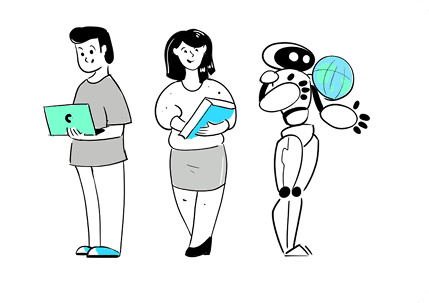 AI Students Illustration